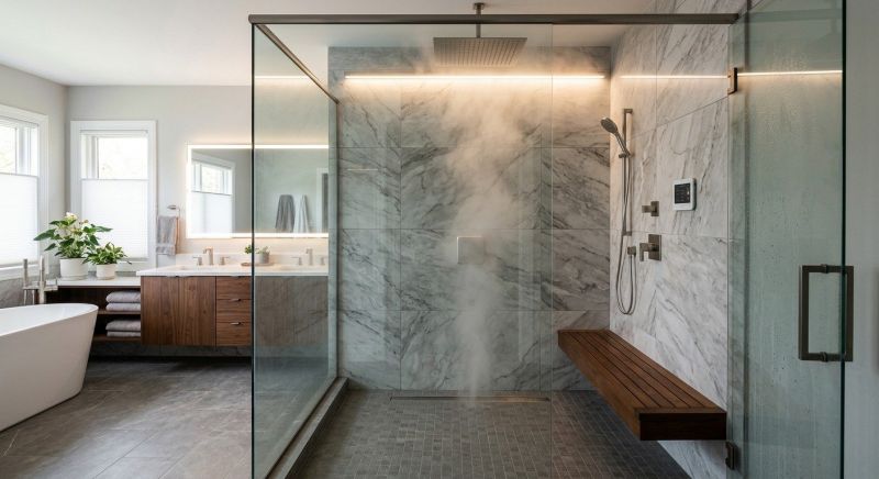 Granite Shower Installation in Lusby, MD